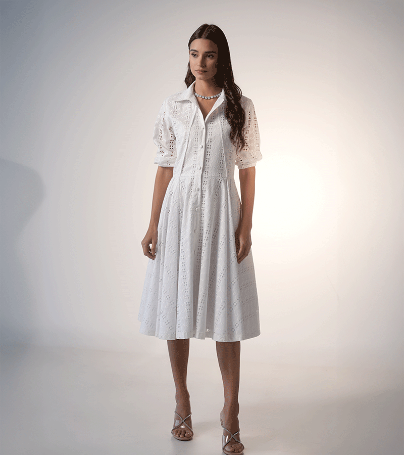 Blue Pinafore Denim Dress